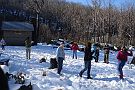 11-Convoy at Keppel Hut engage in a snow fight